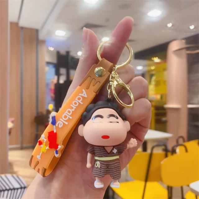 Funny colorful pvc Anime keychain