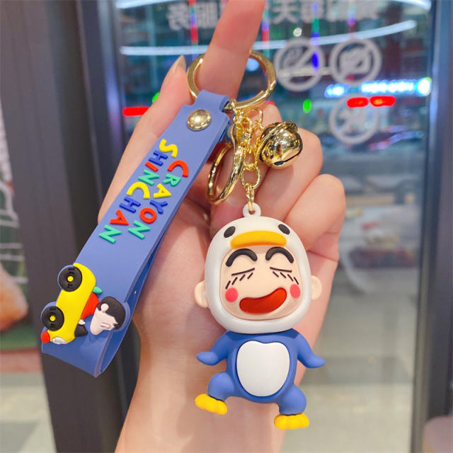 Funny colorful pvc Anime keychain