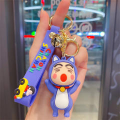 Funny colorful pvc Anime keychain