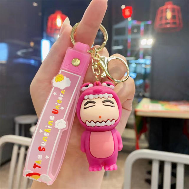 Funny colorful pvc Anime keychain