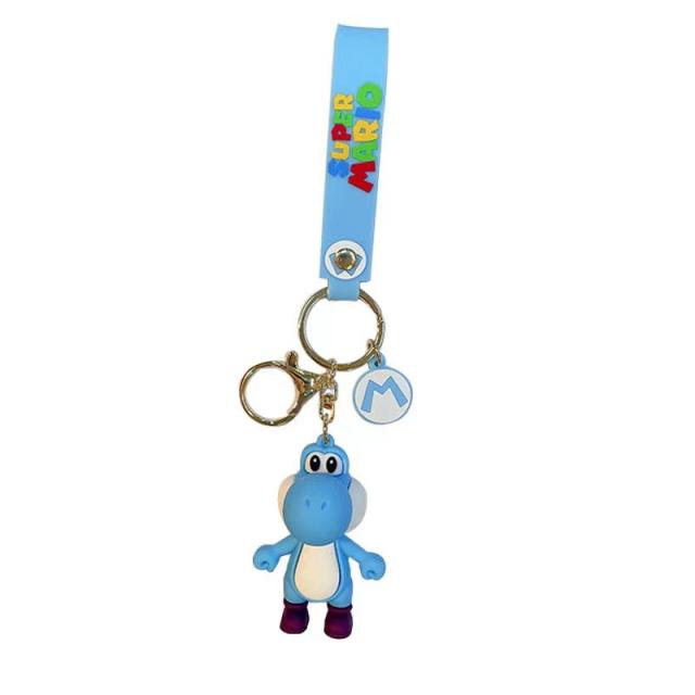 Cute colorful PVC Little Dinosaur cartoon keychain