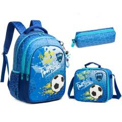 17 inch 3pcs fish tail unicorn school bag lunch bag pencil case set