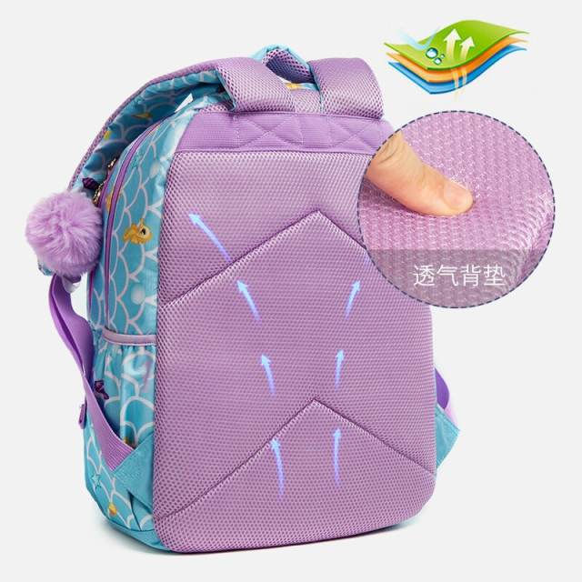 17 inch 3pcs fish tail unicorn school bag lunch bag pencil case set