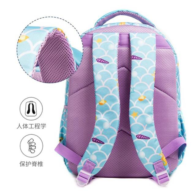 17 inch 3pcs fish tail unicorn school bag lunch bag pencil case set