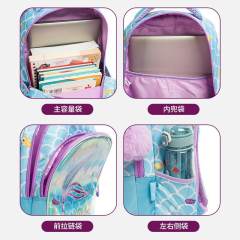 17 inch 3pcs fish tail unicorn school bag lunch bag pencil case set