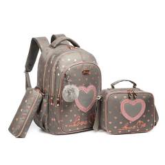 17 inch 3pcs fish tail unicorn school bag lunch bag pencil case set