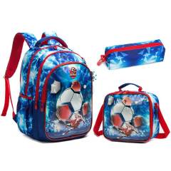 17 inch 3pcs fish tail unicorn school bag lunch bag pencil case set