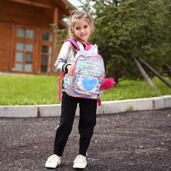 Magic color gilter unicorn design girls backpack