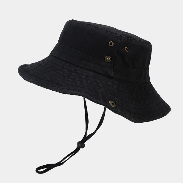 Plain color cowboy outdoor fishing hat bucket hat