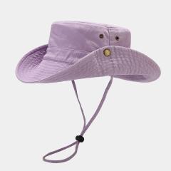 Plain color cowboy outdoor fishing hat bucket hat