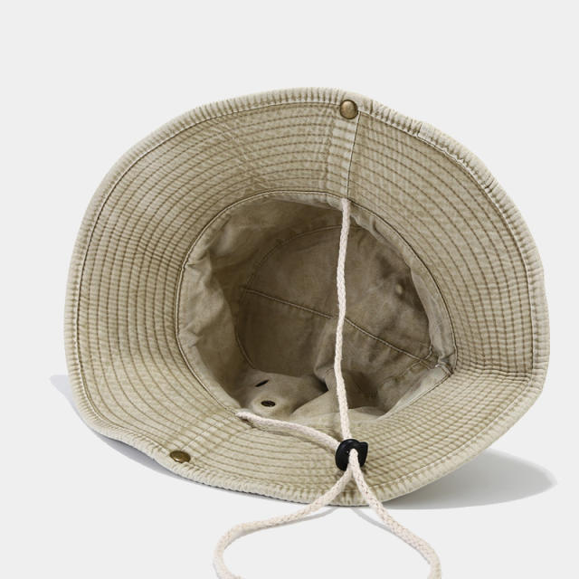 Creative diamond star cowboy denim fishing hat bucket hat