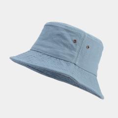 Simple plain color cotton easy match bucket hat