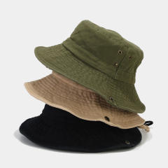 Plain color cowboy outdoor fishing hat bucket hat