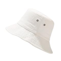 Simple plain color cotton easy match bucket hat
