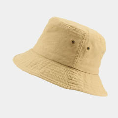 Simple plain color cotton easy match bucket hat