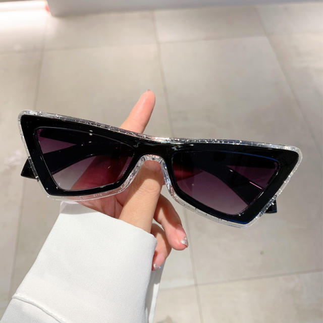 Y2K popular unique triangle shape sunglasses