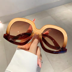Vintage round shape large frame sunglasses