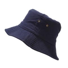 Simple plain color cotton easy match bucket hat