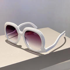 Vintage round shape large frame sunglasses