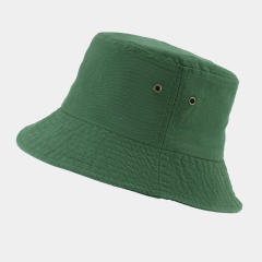 Simple plain color cotton easy match bucket hat