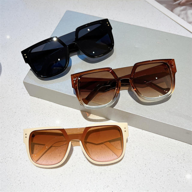 Easy match large frame sunglasses