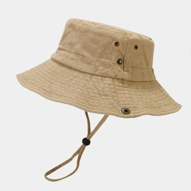 Plain color cowboy outdoor fishing hat bucket hat
