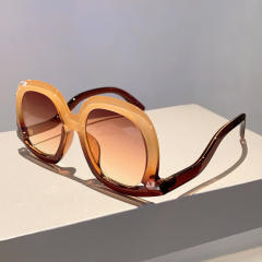 Vintage round shape large frame sunglasses