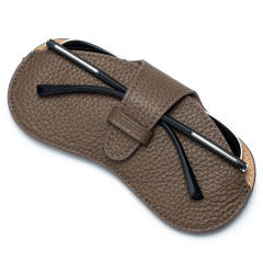 Portable Genuine Leather glasses case