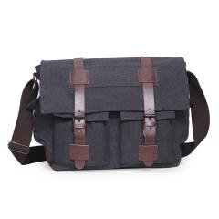 Casual canvas multi pocket messager bag for men