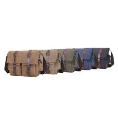 Casual canvas multi pocket messager bag for men