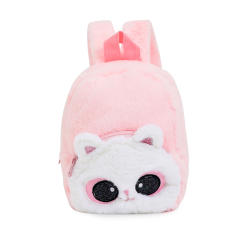 Cute tie dry pattern unicorn fluffy backpack for kids