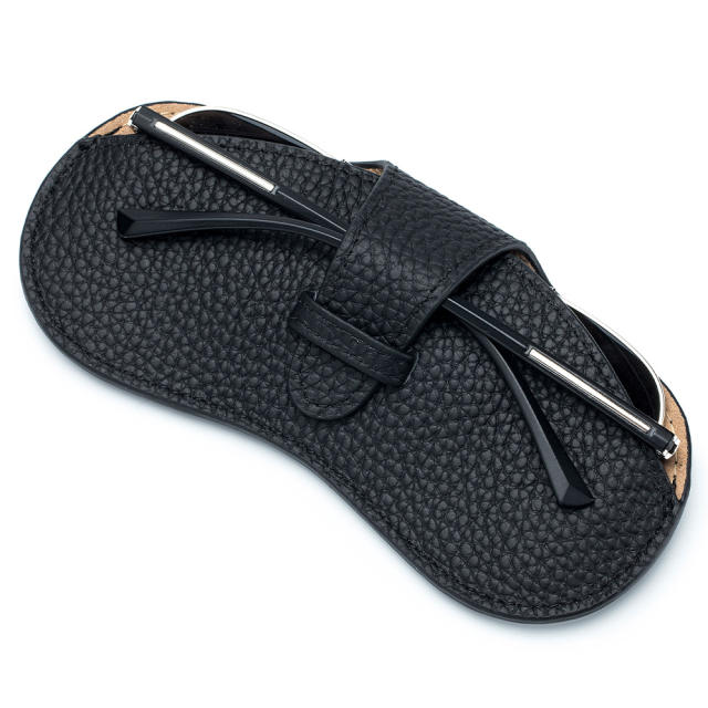 Portable Genuine Leather glasses case