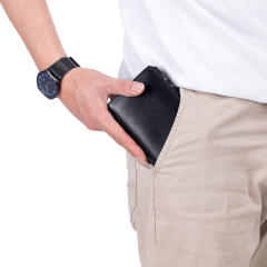 RFID Genuine Leather large storage wallet