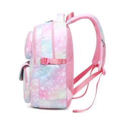 3pcs tie dye pink color school bag lunch bag pencil case set