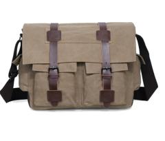 Casual canvas multi pocket messager bag for men