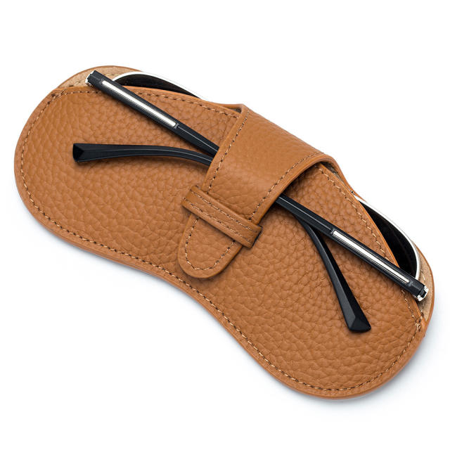 Portable Genuine Leather glasses case