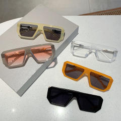 Personality square shape colorful sunglasses