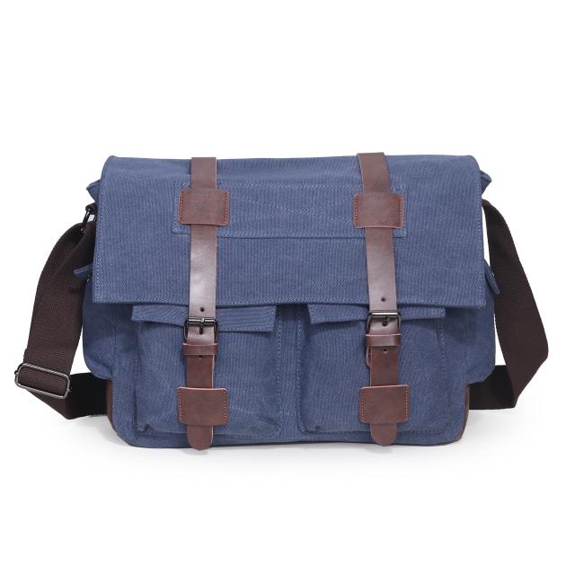 Casual canvas multi pocket messager bag for men
