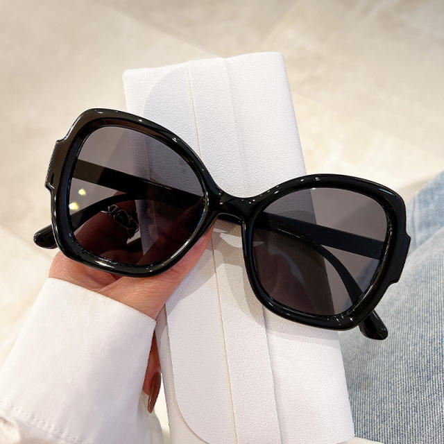 Popular colorful large frame women sunglasses