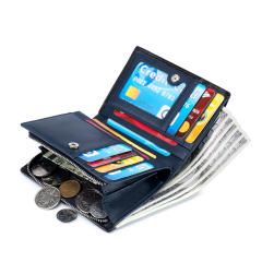 RFID Genuine Leather large storage wallet