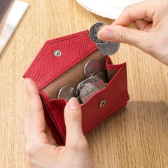 Candy color Genuine Leather women wallet purse