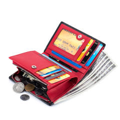 RFID Genuine Leather large storage wallet