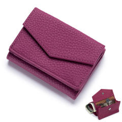 Candy color Genuine Leather women wallet purse