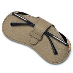 Portable Genuine Leather glasses case