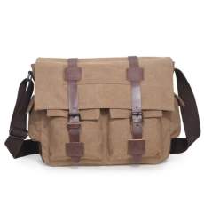 Casual canvas multi pocket messager bag for men