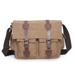 Casual canvas multi pocket messager bag for men