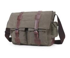 Casual canvas multi pocket messager bag for men