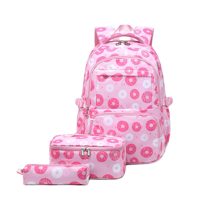 3pcs set large storage school bag lunch bag pencil case