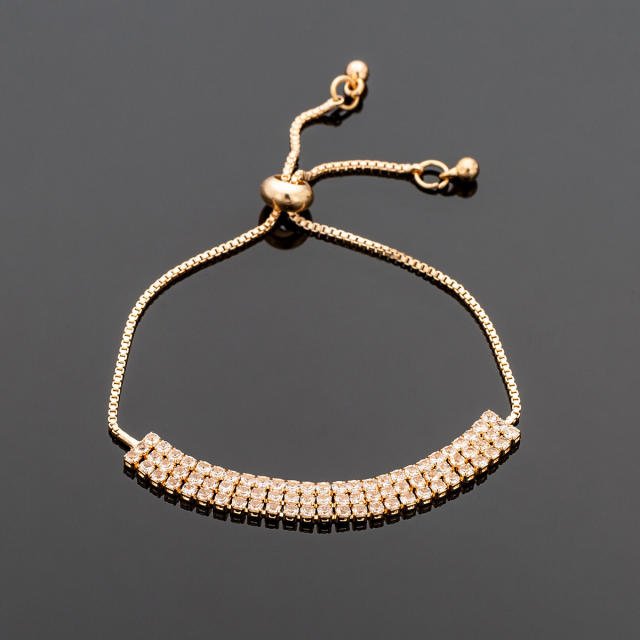 Easy match diamond slide bracelet