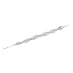 Delicate twisted diamond bracelet